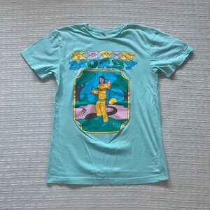 Kevin Morby mint graphic t-shirt.